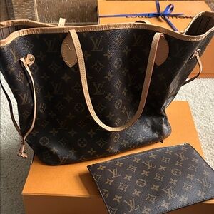 Louis Vuitton Dark Brown Monogram Tote